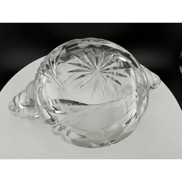 Crystal Star of David Pattern Creamer and Sugar Bowl Set - Picture 7 of 10